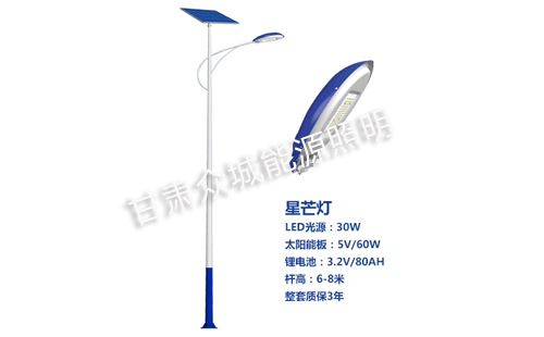 乌恰太阳能路灯核心技术参数解读